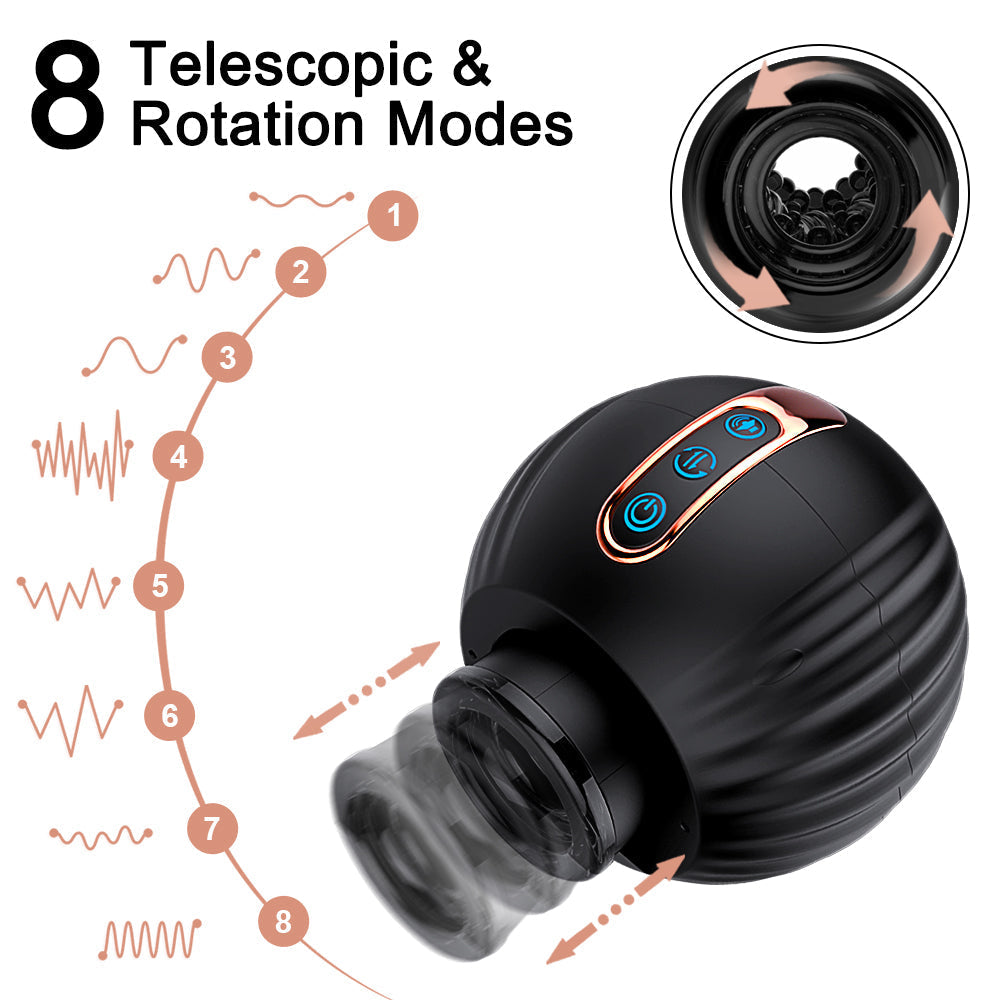 Automatic Rotation Telescopic Male Endurance Training Tools Cheerful Device Can Remotely Control The Aircraft Cup