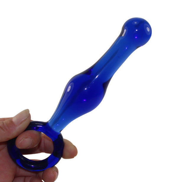 Sex Products Anal Plug Sex Toys for Men Gay Big Glass Dildo Blue