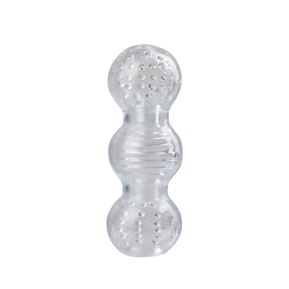 5.7¡± Clear 3-Ball Transparent Male Masturbator Pocket Pussy