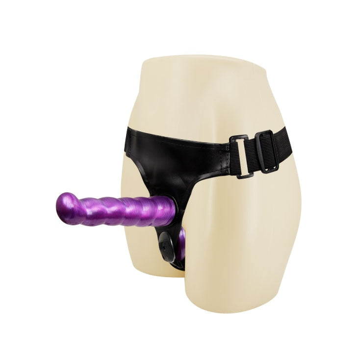 Double Penis Dildo Double Ended Strapon Ultra Elastic Harness Belt Strap On Dildo Adult Sex Toys for Woman Couples Sex Products