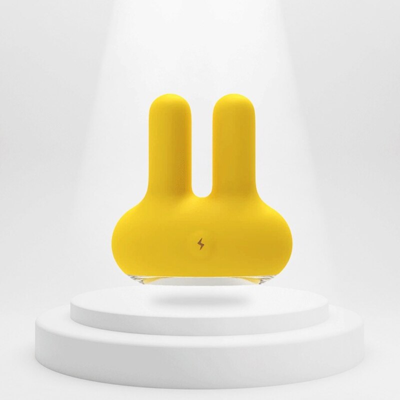 Leten? Little Yellow Rabbit-shaped Double Shock Vibrating Egg Female Stimulation Massager USB Rechargeable Adult Sex Fun Toy