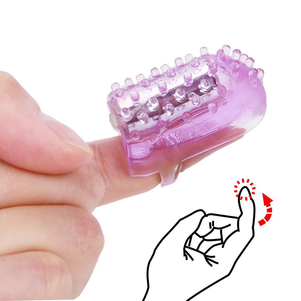 Finger Vibrator Nipple Clitoris Stimulator Dildo Mini Jumping Eggs Sex Toys For Women Waterproof Vaginal Massager