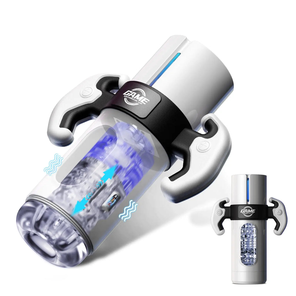 Gamepad Design Automatic Male Masturbator 3D Soft Textured Sleeve & 360¡ã Wrapping with 9 Thrusting & Vibrating Modes Blowjob Toy